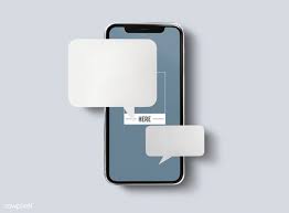 Download Premium Psd Of Chat Messaging On Mobile Phone Mockup 527442 Phone Mockup Iphone Mockup Mockup