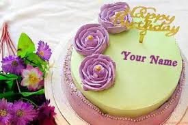 Check spelling or type a new query. Write Name On Colorful Flower Happy Birthday Cake Images