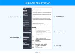 Combination Resume Template 5 Combo Examples