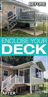 How to build a 3 season room on a deck. We Transformed This Deck To A Three Season Sunroom So The Homeowners Can Get More Use Out The Space Deck Renovation Three Season Porch Deck