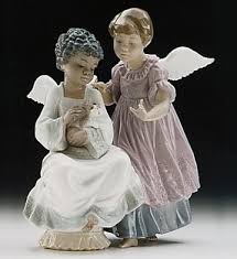 Lladró is a spanish brand dedicated since 1953 to the creation of art porcelain figurines at the brand's only factory in the world, in valencia. Angelic Harmony Lladro 01006085 Angels Lladro Black Legacy Collection Lladro Figurines Collectibles