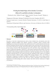 Probing the initial stages of iron surface corrosion: Effect of O2 and H2O 