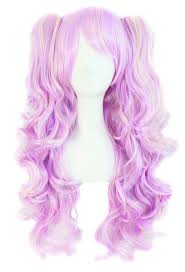 Long Curly Clip On Ponytails Anime Cosplay Wig Cosplay Hair Cosplay Wigs Clip In Ponytail