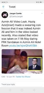 Haziq dan azmin honeymoon pakatan harapan part 1. One Cat Is Out Of The Bag Haziq Aziz Says It S Him With Azmin Ali What Does The Other Cat Say No Azmin Says It S Not Him No Videos Here I Don T