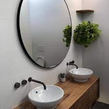 ★★★★★ ★★★★★ (10) not available for delivery. Modern Black Circular Round Mirror 110 And 120 Cm