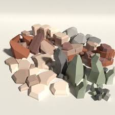 Low Poly Rock Pack 3d Model Low Poly Obj Fbx Stl Blend Dae Mtl 10 Low Poly Art Low Poly Low Poly Games