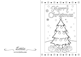 Crease and fold the card in half. Christmas Colouring Card 2