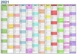 Maybe you would like to learn more about one of these? Year Planner 2021 With Public Holidays For The Usa Each Month In A Different Color Lizenzfrei Nutzbare Vektorgrafiken Clip Arts Illustrationen Image 149571310