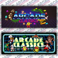 Arcade 1up modified to vertical cabinet w/ lcd marquee. Multicade Retro Series Arcade Cabinet Game Graphic Artwork Marquee Ebay