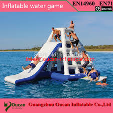 Éviter tout contact avec l'eau chaude et vapeur. Pvc Gonflable Chateau D Eau Flottant Jeu Gonflable De L Eau Pour Le Parc De L Eau Lighting Com E97