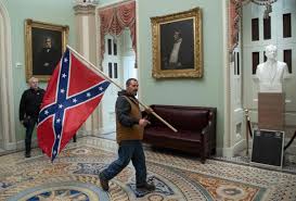 The flags of the confederate states of america have a history of three successive designs from 1861 to 1865. Riot Images Of Confederate Flag In Capitol A Reminder Of Past Terror