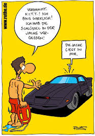 K I T T David Hasselhoff Auto Schlussel Jacke Vergessen Baywatch Kitt Knight Rider Ruthe Lustige Cartoons Witzige Zitate