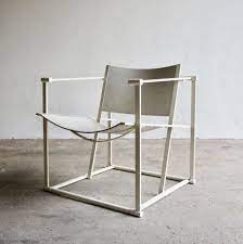 For Sale White Leather Fm62 Chair By Radboud Van Beekum For Pastoe White Leather Chair Affordable Chair Leather Dining Room Chairs