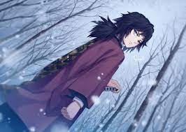 After meeting the demon slayer corps leader, kagaya ubuyashiki, tanjiro and nezuko are taken to the butterfly mansion by a couple of kakushi so they can get treatment for their wounds. Demon Slayer Giyu Wallpapers Top Free Demon Slayer Giyu Backgrounds Wallpaperaccess