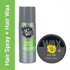 This wax is best for thinner hair. Set Wet Extreme Hold Hair Spray And Hair Clay Wax For Men Hair Wax Price In India Buy Set Wet Extreme Hold Hair Spray And Hair Clay Wax For Men Hair