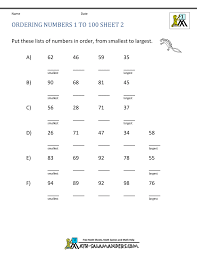 Maybe you would like to learn more about one of these? Ordering Numbers Worksheet Up To 99