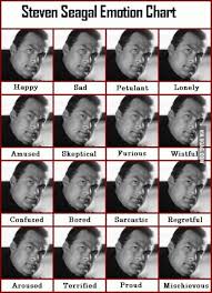 Steven Seagal Emotion Chart 9gag