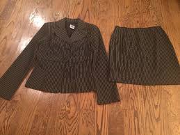 Black And White Pinstripe Suit Womens B Smart Womens Juniors Black White Pinstripe Skirt Suit Polyester Size 7 8 Pinstripe Skirt Suit Pinstripe Suit