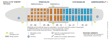 air france airlines airbus a318 aircraft seating chart