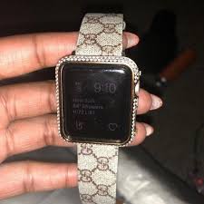Apple Watch Case Bezel Cover 18kt Gold Bling Lab Diamond Look Crystal Rhinestone Jewelry 38mm 42mm Series 4 3 2 1 Apple Watch Bands Watch Bands Apple Watch Fashion