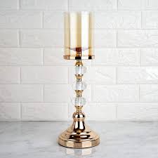 Check spelling or type a new query. Gold 17 In Tall Metal With Glass And Crystal Candle Holder Centerpiece