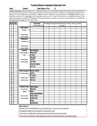 You can download the functional behavior assessment form, customize it according to your needs and print. Functional Behavior Assessment Form Fill Online Printable Fillable Blank Pdffiller