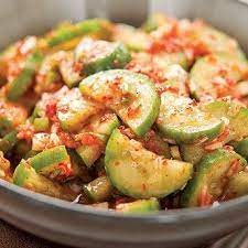 Quick Cucumber Kimchi Recipe Cucumber Kimchi Kimchi Recipe Asian Recipes