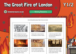 One of the most famous disasters in london's history, the great fire of 1666 devastated the heart of england's capital, destroying more than 13,000 houses and badly damaging landmarks including st paul's cathedral and the royal exchange. Year 1 2 History The Great Fire Of London Sequencing Events Activity Pack Grammarsaurus