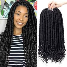 Soft locs are fashionable globally cutting across different cultures. 2021 Full Head Straight Goddess Locs With Curly Ends Faux Locs Crochet Hair Soft Dreadlocks Braids Hair Prelooped Twist Briading Hair From Zffbeautifulhair 95 48 Dhgate Com
