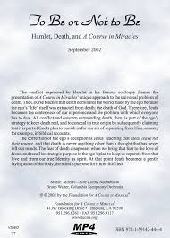 To Be or Not to Be: Hamlet, Death, and "A Course in Miracles" – Foundation  for "A Course in Miracles"® Online Store