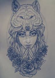 Wolf Headdress Wolf Girl Tattoos