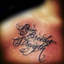 60 Strength Tattoos For Men Masculine Word Design Ideas Strength Tattoo Symbols Of Strength Tattoos Tattoo Quotes About Strength