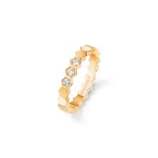 In rose, yellow or white gold 18k,diamonds (g/vs),width 2.5mm.white gold is more expensive. Bee My Love Ring Pink Gold 083361 Chaumet