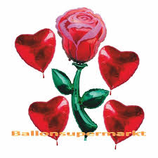 Wir haben für dich eine liste mit witzigen, schönen und romantischen zitaten und sprüchen zusammengestellt. Bouquet Aus Luftballons Zur Rosenhochzeit Folienballons Inklusive Helium