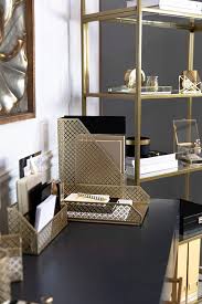 Decorating with office decor & accessories. Buy Blu Monaco 6 Piece Cute Gold Desk Organizer Set Desk Organizers And Accessories For Women Cute Office Gold Desk Accessories Desktop Organization Online In Indonesia B07phmt826