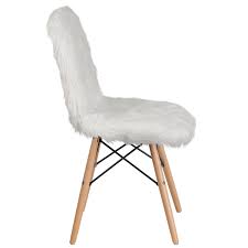 Cal 117 fire retardant foam. Flash Furniture Shaggy Dog White Accent Chair Walmart Com Walmart Com