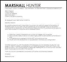 Baseball Coach Cover Letter Sample Cover Letter Templates Examples