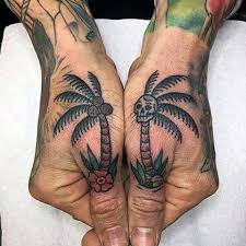 To anyone who ever wondered and thought that my palm tattoos will fade and all palm tattoos fade, this is my response. 100 Inspirational Palm Tree Tattoos And What They Symbolize