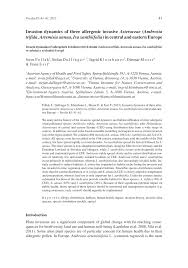 At a time when marriage and the convent were the only respectable alternatives held out to a woman in a catholic society, artemisia chose to live by her brush. Pdf Invasion Dynamics Of Three Allergenic Invasive Asteraceae Ambrosia Trifida Artemisia Annua Iva Xanthiifolia In Central And Eastern Europe