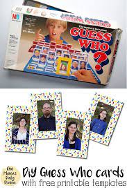 Diy Guess Who Printable Template To Make Your Own Game Make Your Own Game Printable Board Games Template Printable