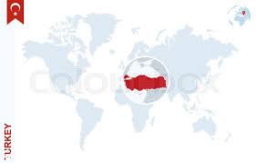 Check flight prices and hotel availability for your visit. World Map With Magnifying On Turkey Stock Vector Colourbox