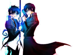 #ao no exorcist #blue exorcist #aneedit #okumura rin #okumura yukio #mine #my wallpapers #to that anon who asked :) #hope yall like it! Rin And Yukio Okumura Wallpaper And Background Image 1366x1035
