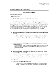 Each group member completes their own worksheet. Week 3 Checkpoint Sci230 R7 Cell Energy Cellular Respiration Photosynthesis