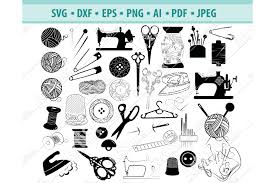 Svgdesigns.com also has a large collection of free sewing svg designs. Sewing Svg Sewing Machine Svg Scissors Svg Dxf Png Eps 424593 Svgs Design Bundles