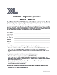 Get the inside scoop on jobs, salaries, top office locations, and ceo insights. Fillable Online Xl Insurance Architects Engineers Renewal Application Form Fax Email Print Pdffiller