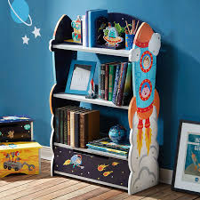 The 5 colorful, deep, sleeves hold books of almost any size for easy book viewing and convenient storage. Tot Tutors Kids Book Rack Storage Bookshelf
