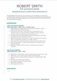 Journeyman Painter Resume Samples Qwikresume