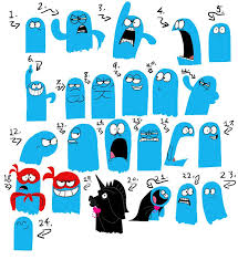 Bloo Expression Sheet Foster Home For Imaginary Friends Imaginary Friend Friends Sketch