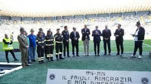50mo Sisma: Anzil-Riccardi, emozione stadio dedicato a anniversario