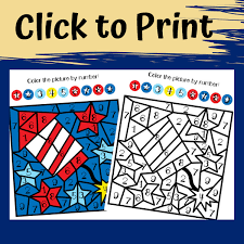 If your kids love these free color by number worksheets, be sure to check out some other free printable activities for kids including connect the. 4th Of July Color By Number Printable Views From A Step Stool